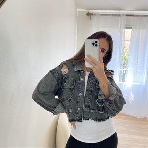 LAST • The Street Distressed Denim Jacket